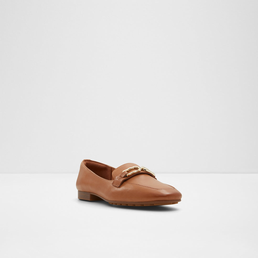 Mocassins rasos em pele cognac - CADODER