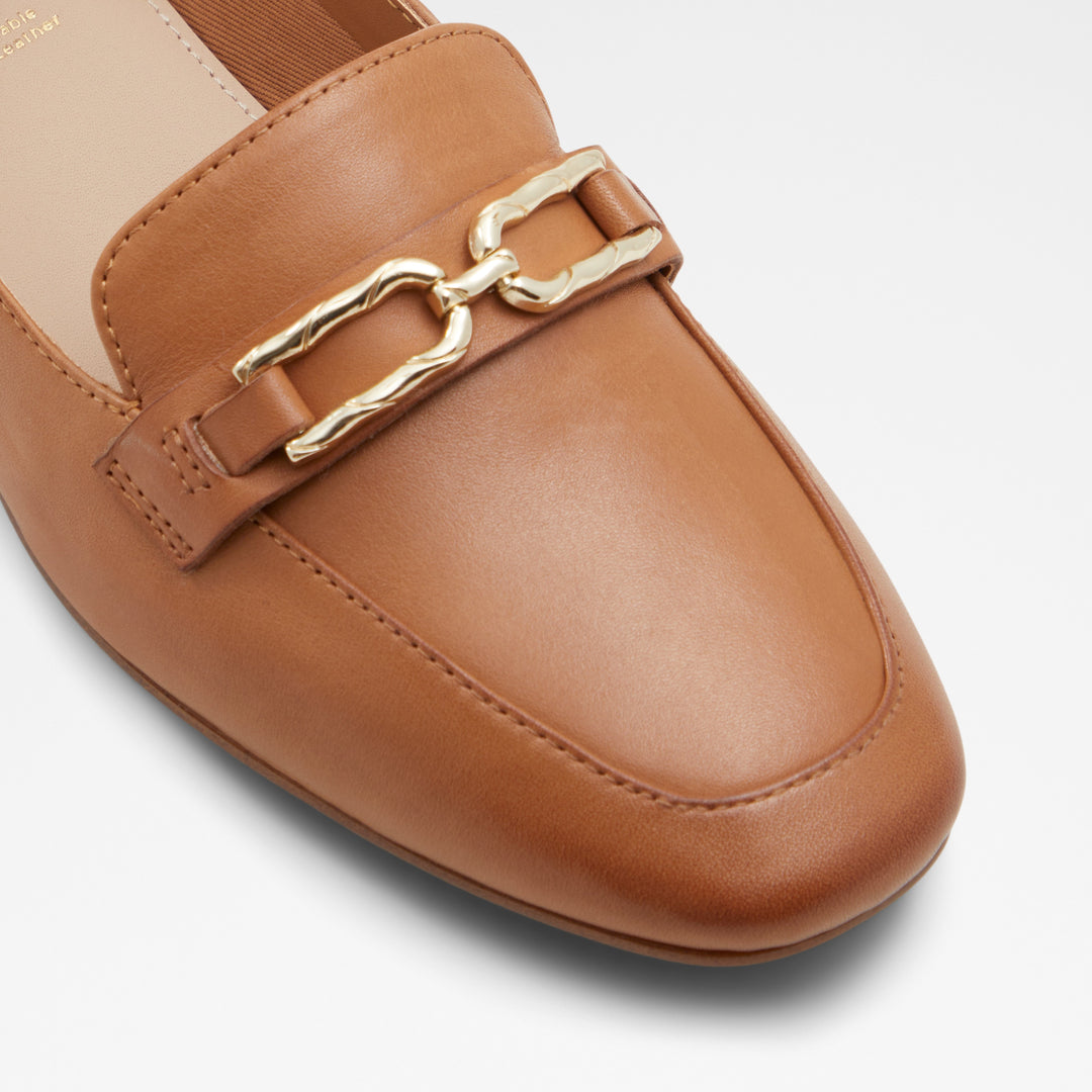 Mocassins rasos em pele cognac - CADODER