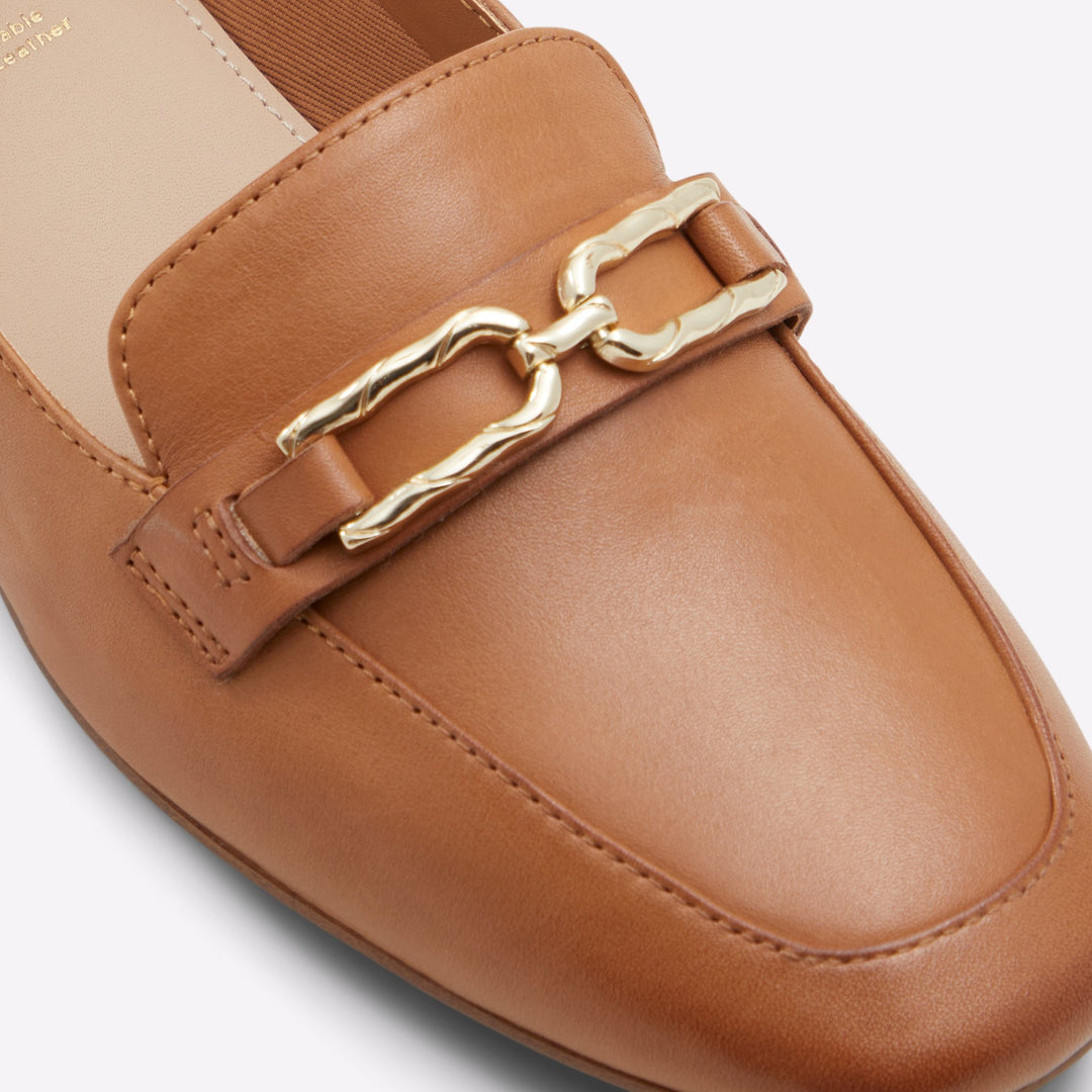 Mocassins rasos em pele cognac - CADODER
