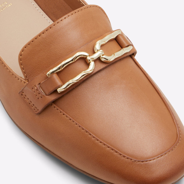 Mocassins rasos em pele cognac - CADODER