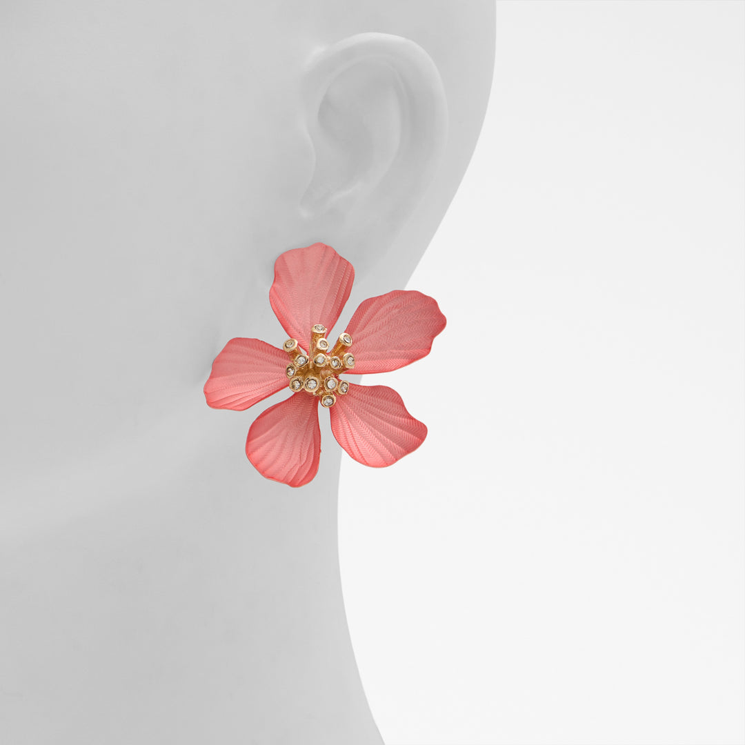 Brincos longos em rosa - CAMMELIA