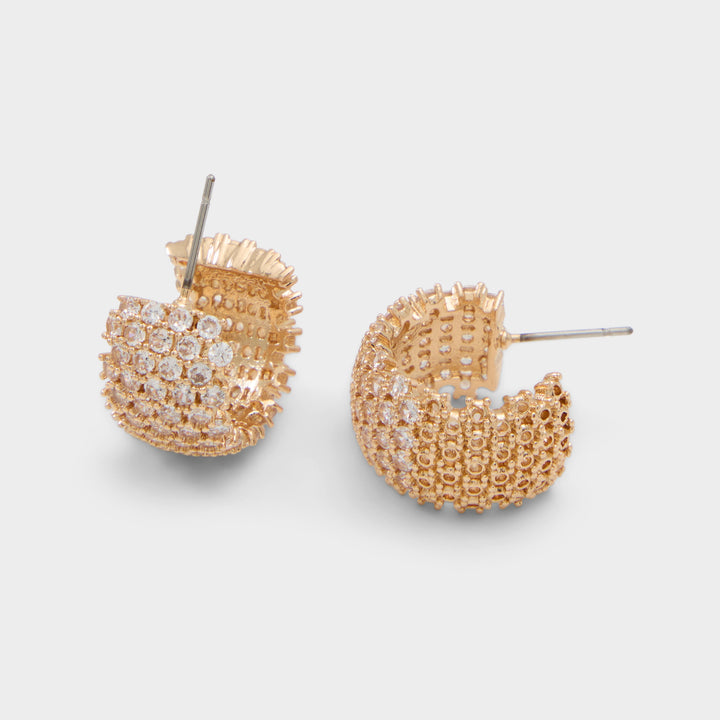 Brincos curtos em dourado - CAMMILLE