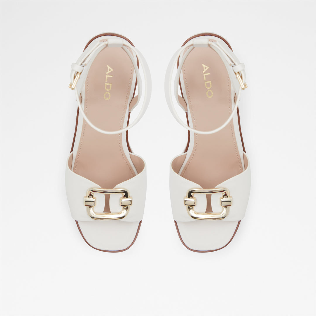 Sandálias de cunha em branco - CARRABRIRIA