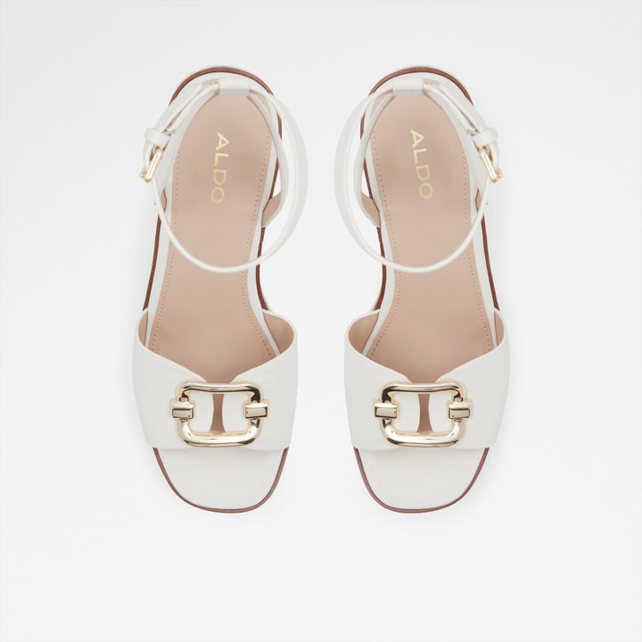 Sandálias de cunha em branco - CARRABRIRIA