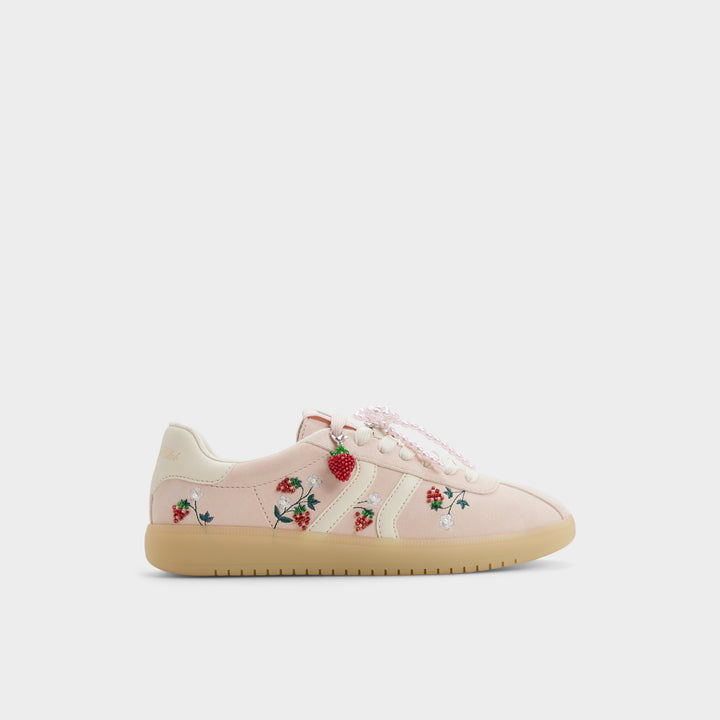 Sapatilhas rasas em pele rosa - CHICSNEAKER