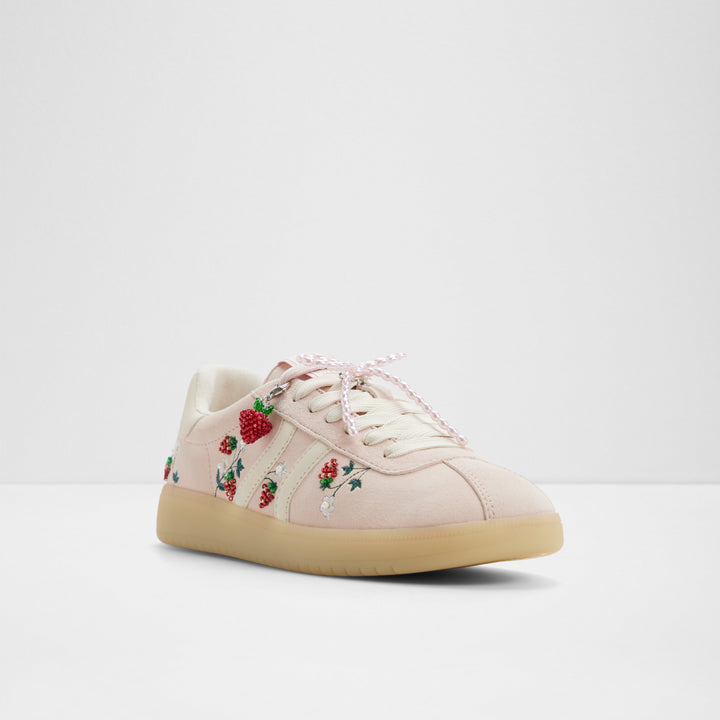 Sapatilhas rasas em pele rosa - CHICSNEAKER