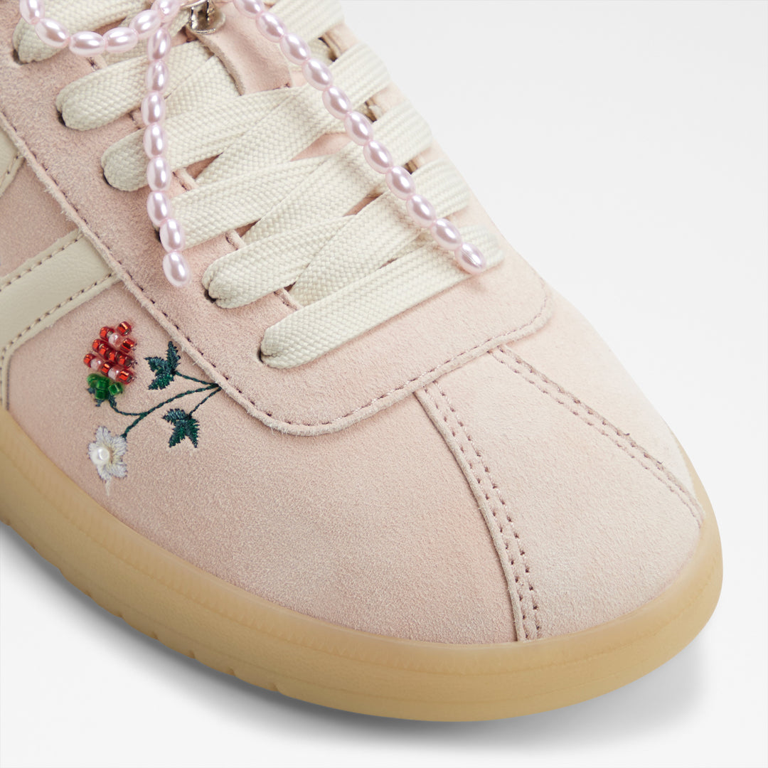 Sapatilhas rasas em pele rosa - CHICSNEAKER