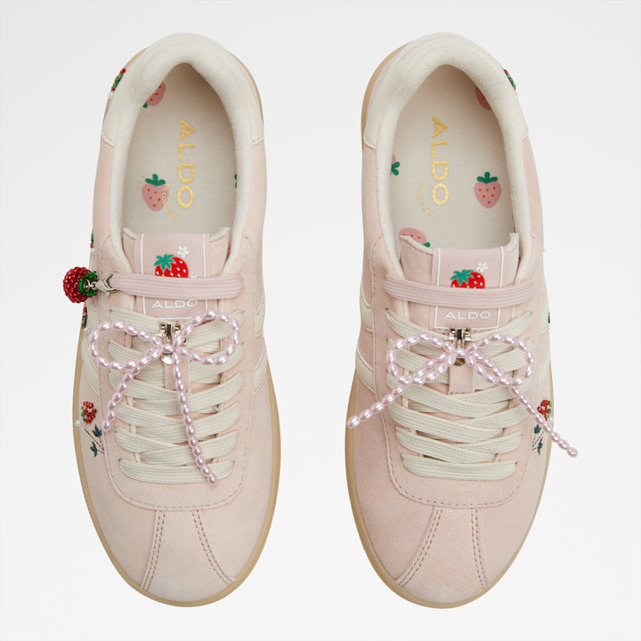 Sapatilhas rasas em pele rosa - CHICSNEAKER