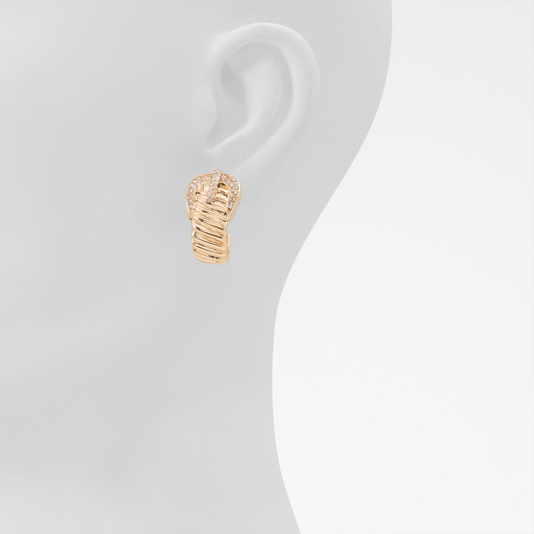 Brincos curtos em dourado - CINTURA