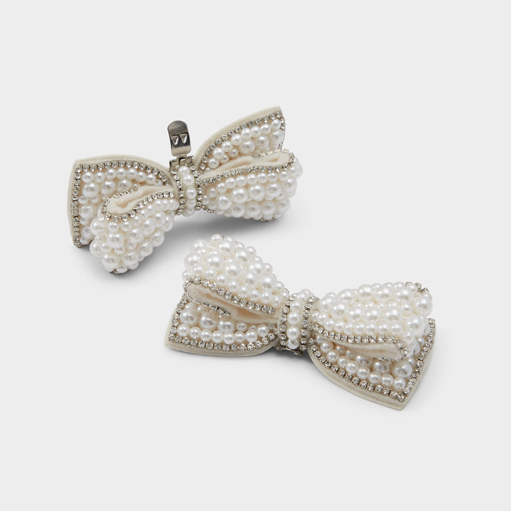 Aplique decorativo em branco e prateado - COQUETE