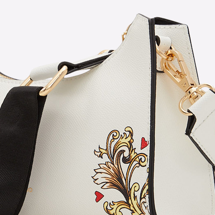 Mala de tiracolo em branco - D100MHANDBAG