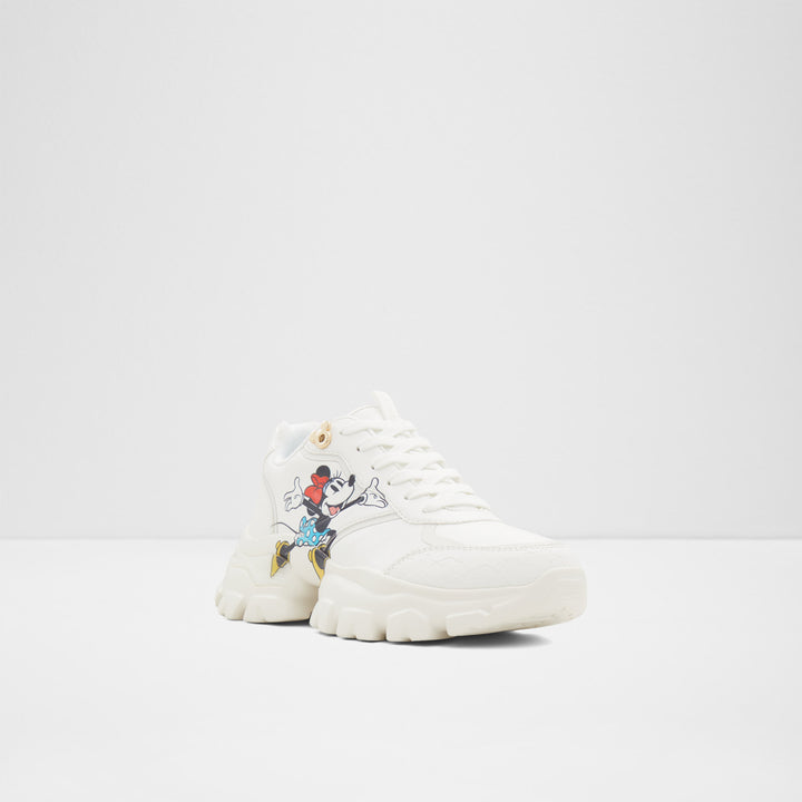 Sapatilhas rasas em branco - D100ZTRAINER