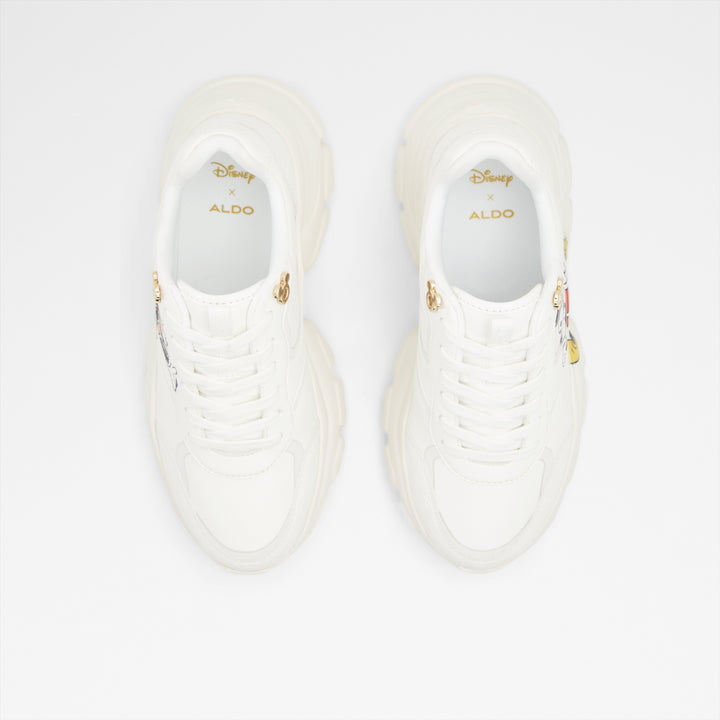 Sapatilhas rasas em branco - D100ZTRAINER