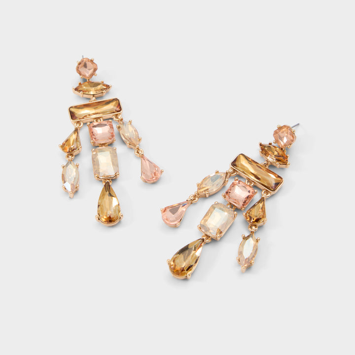 Brincos longos em dourado - DAPTION