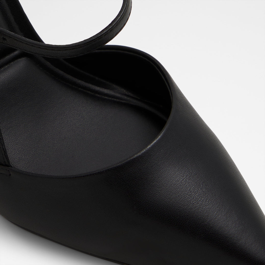 Sapatos em pele preto, salto em bloco - DARABRIVER