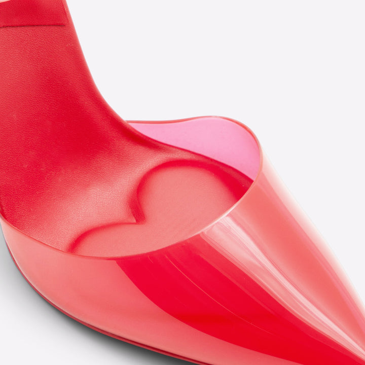 Sapatos em vermelho, salto em bloco - DELFINA