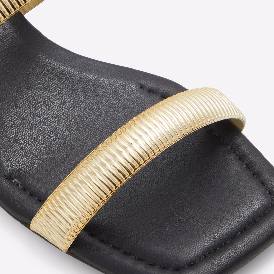 Sandálias rasas em preto - DEVOBARAEN