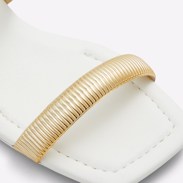 Sandálias rasas em branco - DEVOBARAEN