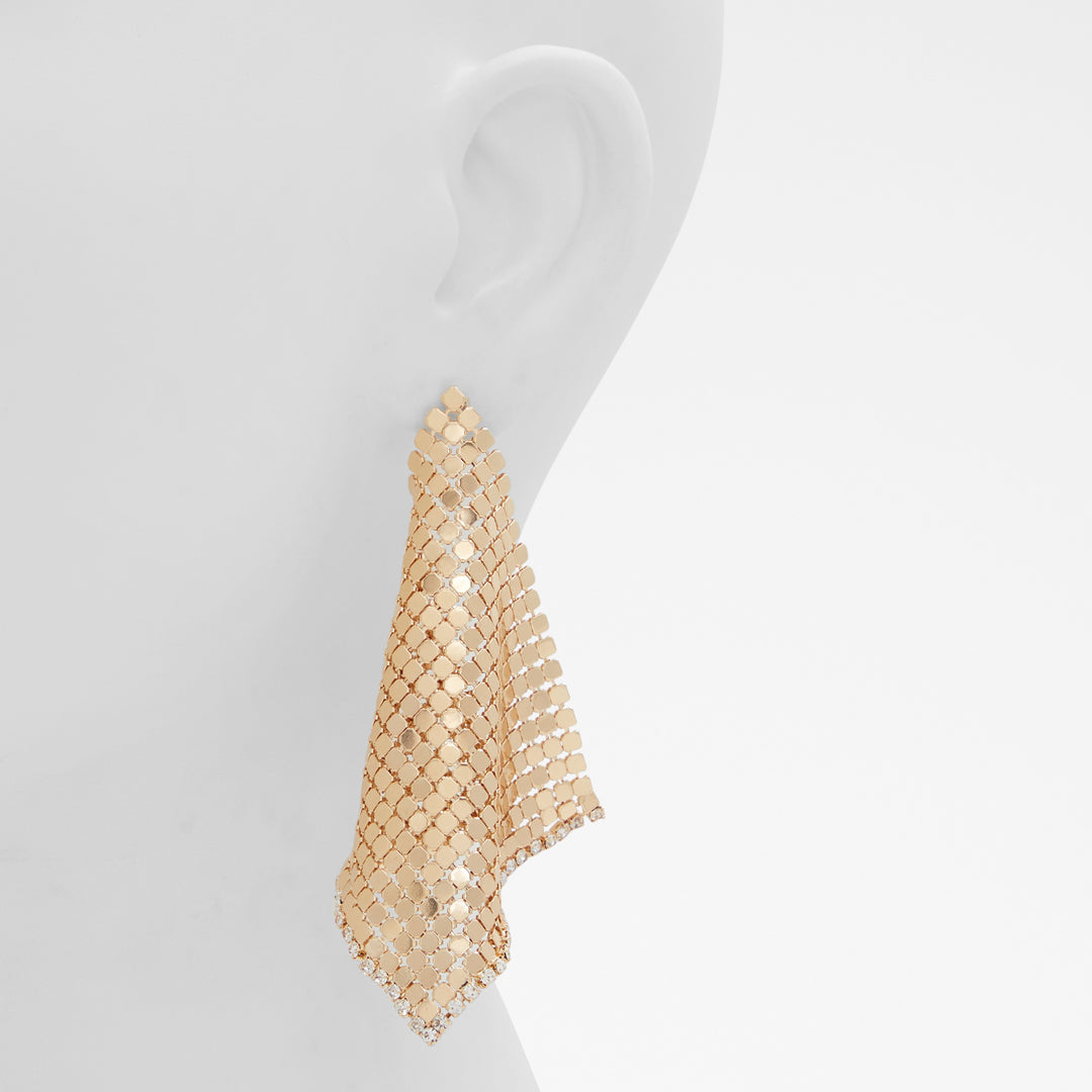 Brincos longos em dourado - DOREDE