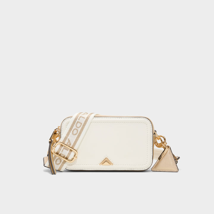 Mala de tiracolo em branco cru - DWUMA