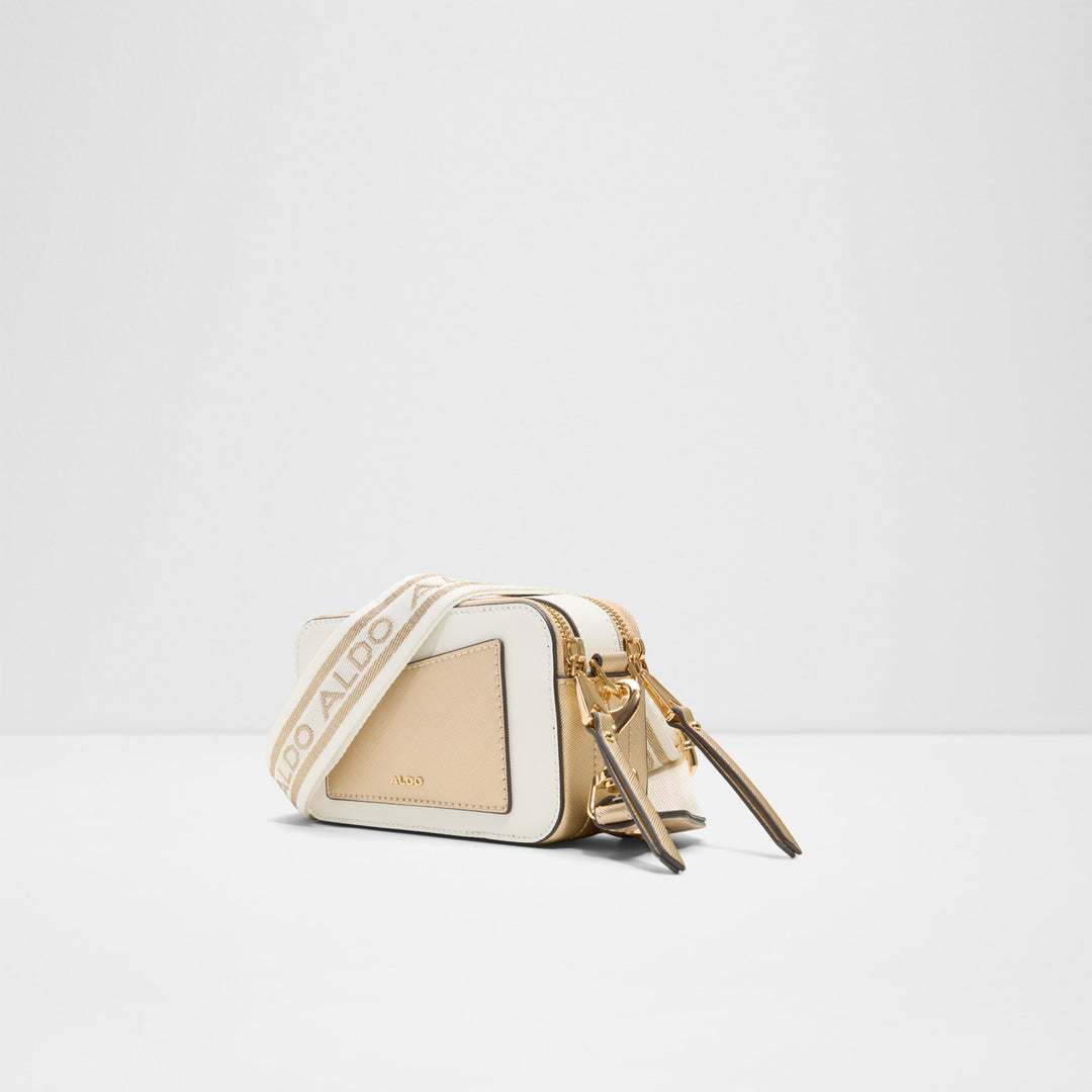 Mala de tiracolo em branco cru - DWUMA