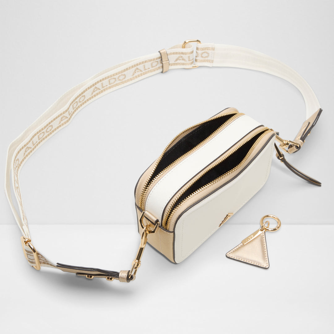 Mala de tiracolo em branco cru - DWUMA