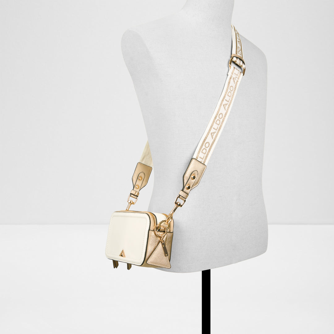 Mala de tiracolo em branco cru - DWUMA