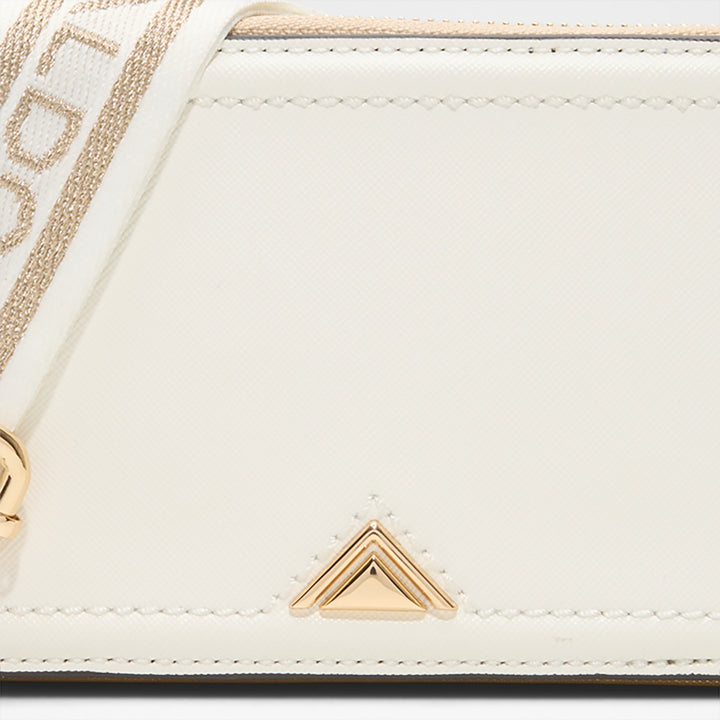 Mala de tiracolo em branco cru - DWUMA