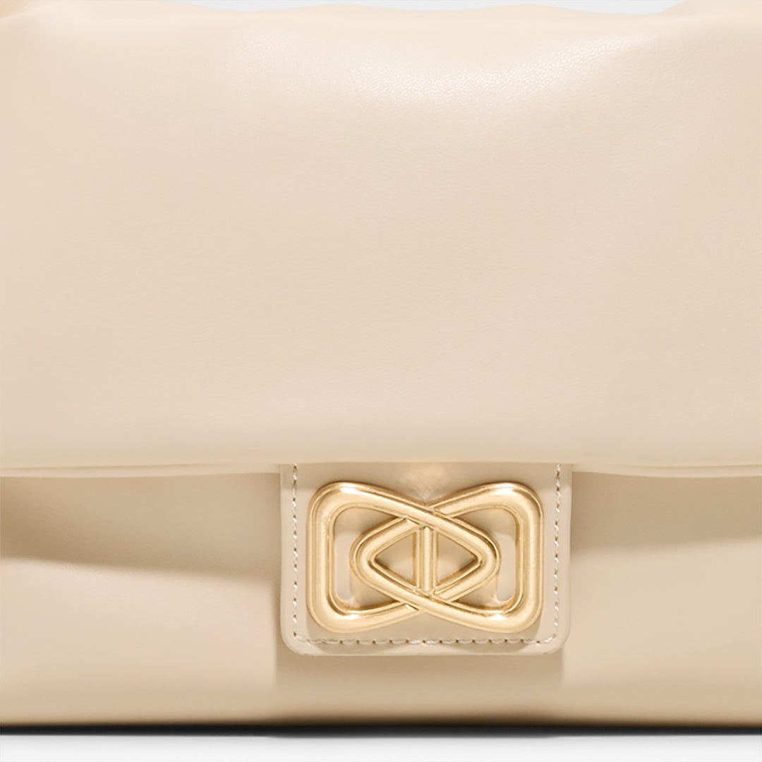 Mala de ombro em bege - EELINORA