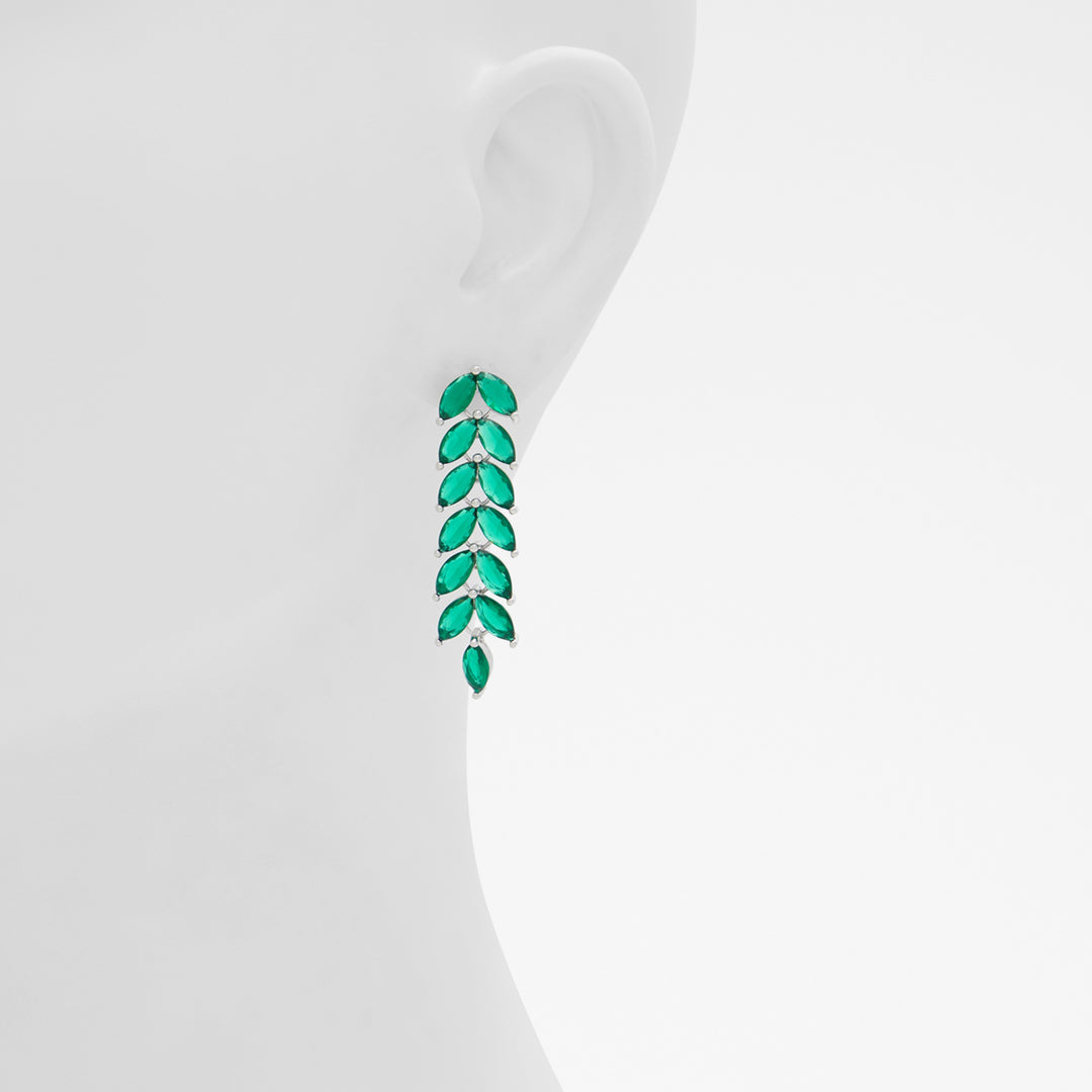 Brincos longos em verde - ELITSAII