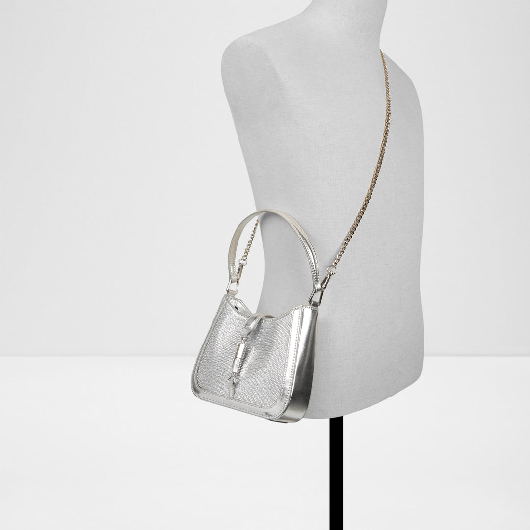 Mala de ombro em prateado - ELLEBLING