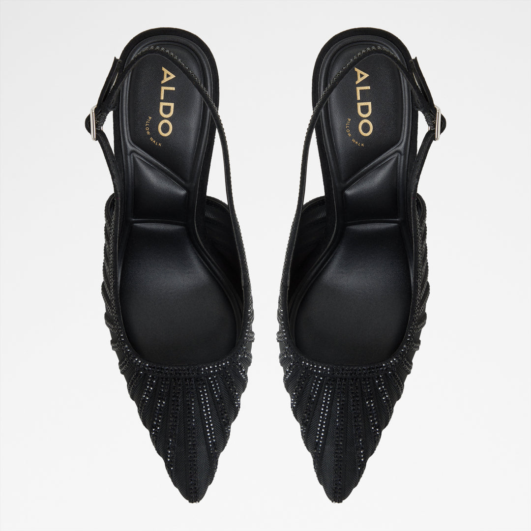 Sapatos em preto, salto fino - ELUSE