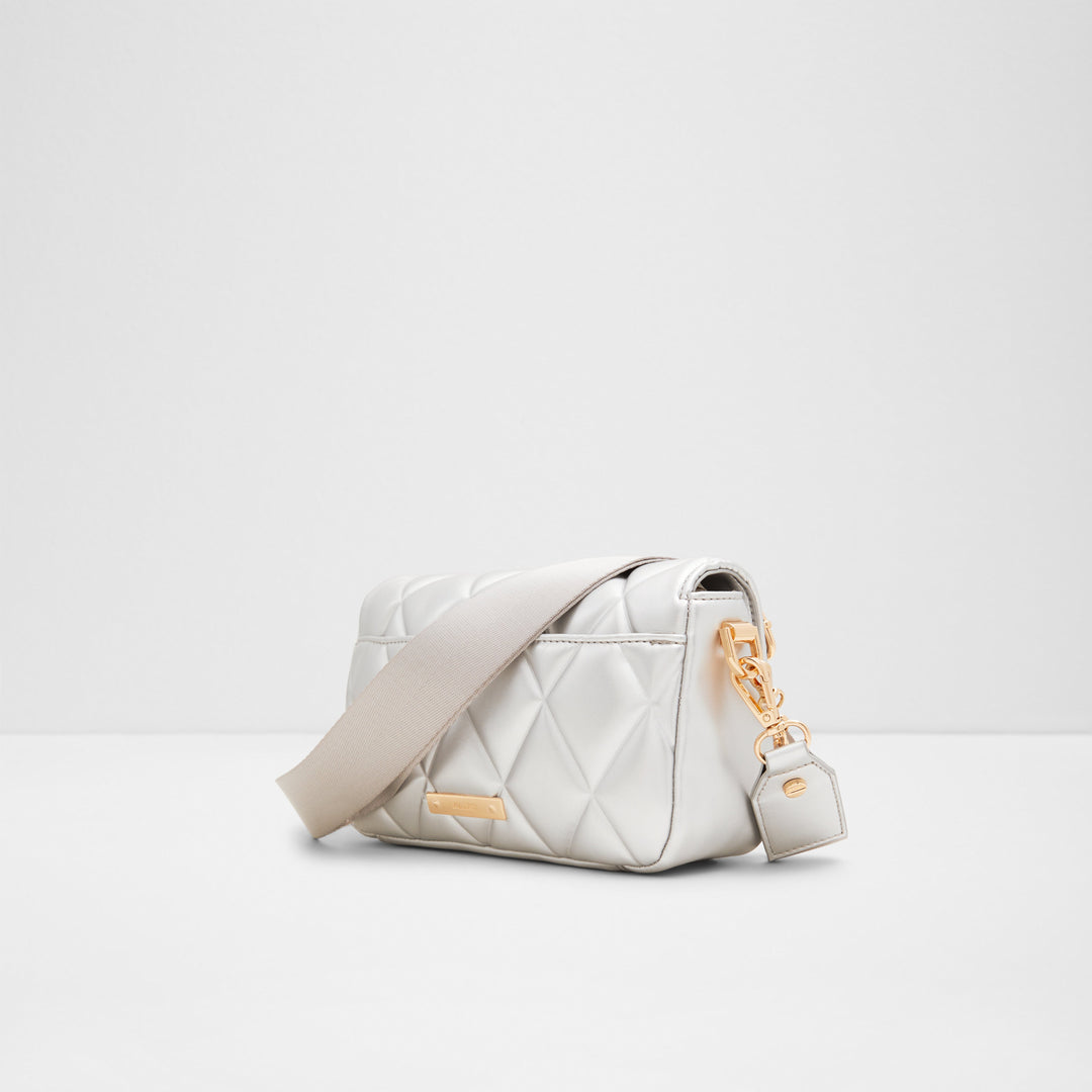 Mala de tiracolo em prateado - ENOBRENA