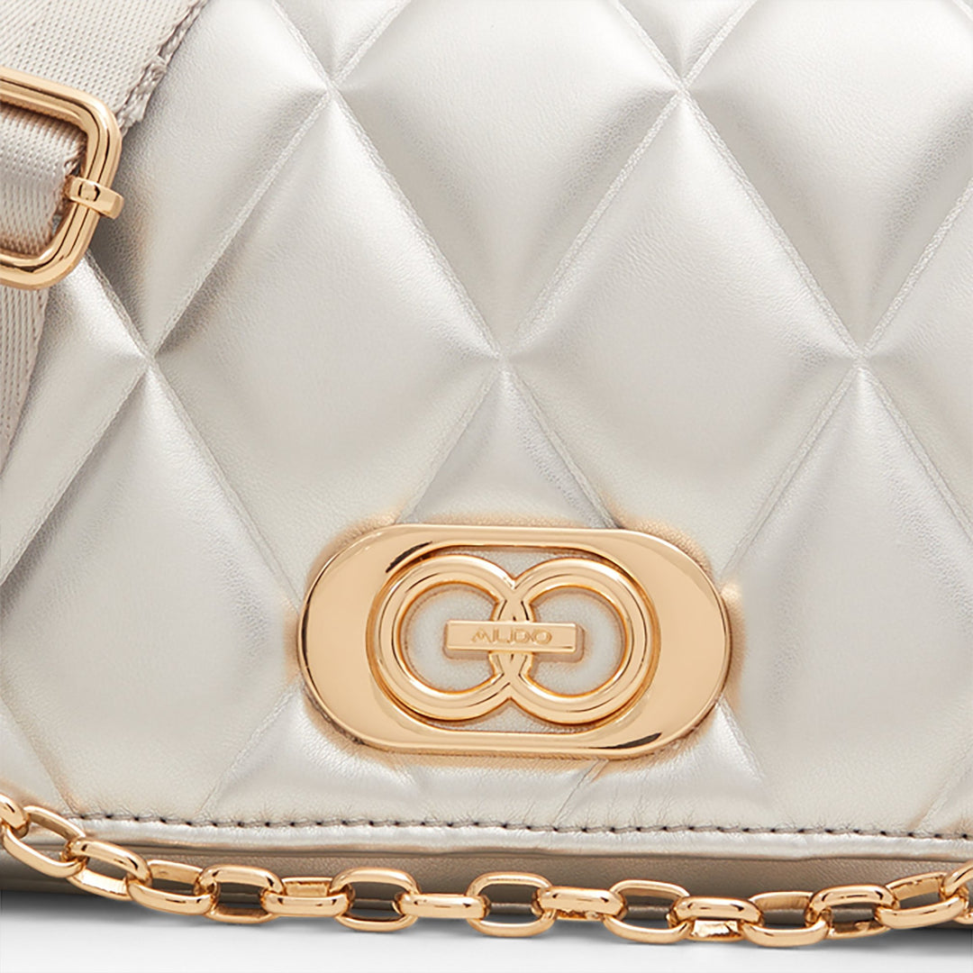 Mala de tiracolo em prateado - ENOBRENA