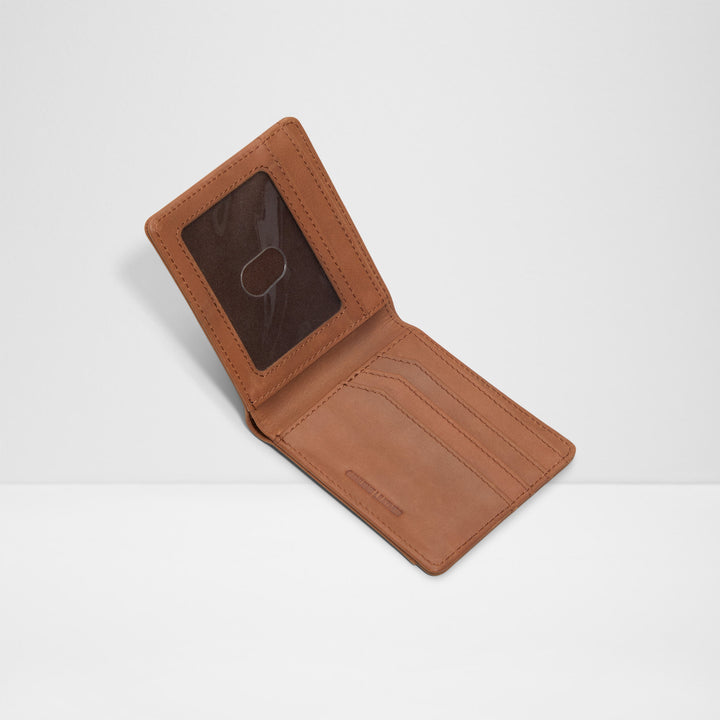 Carteira em pele cognac - ETHUWIN