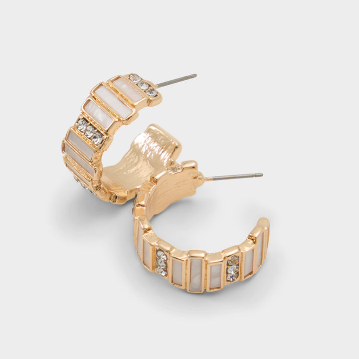 Brincos curtos em dourado - EVERLAST