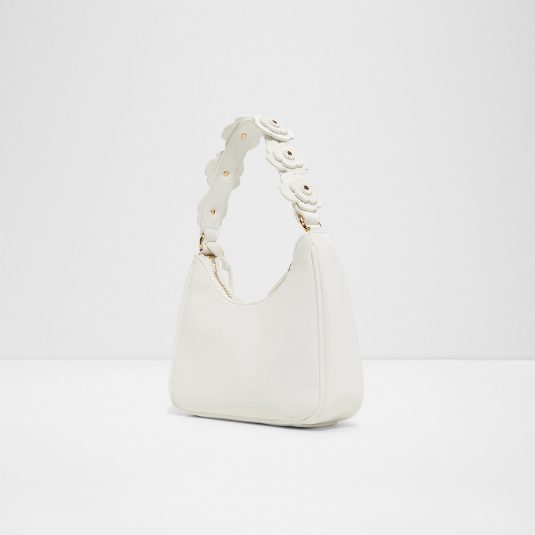 Bolsa de Ombro ALDO Branca com Alça Floral Decorativa