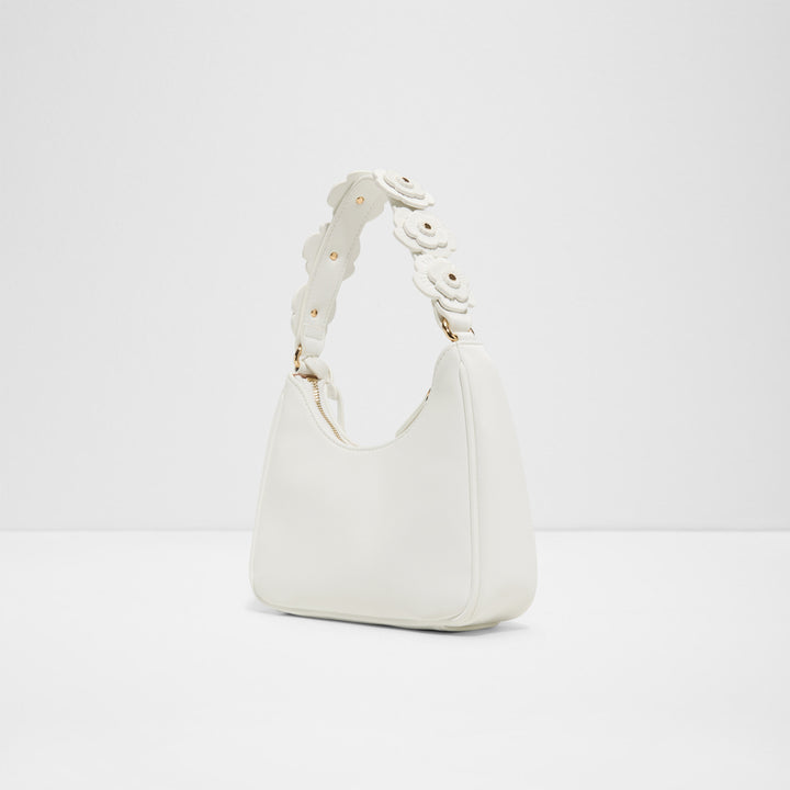 Bolsa de Ombro ALDO Branca com Alça Floral Decorativa