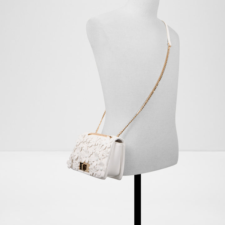 Mala de tiracolo em branco - FLORELLA