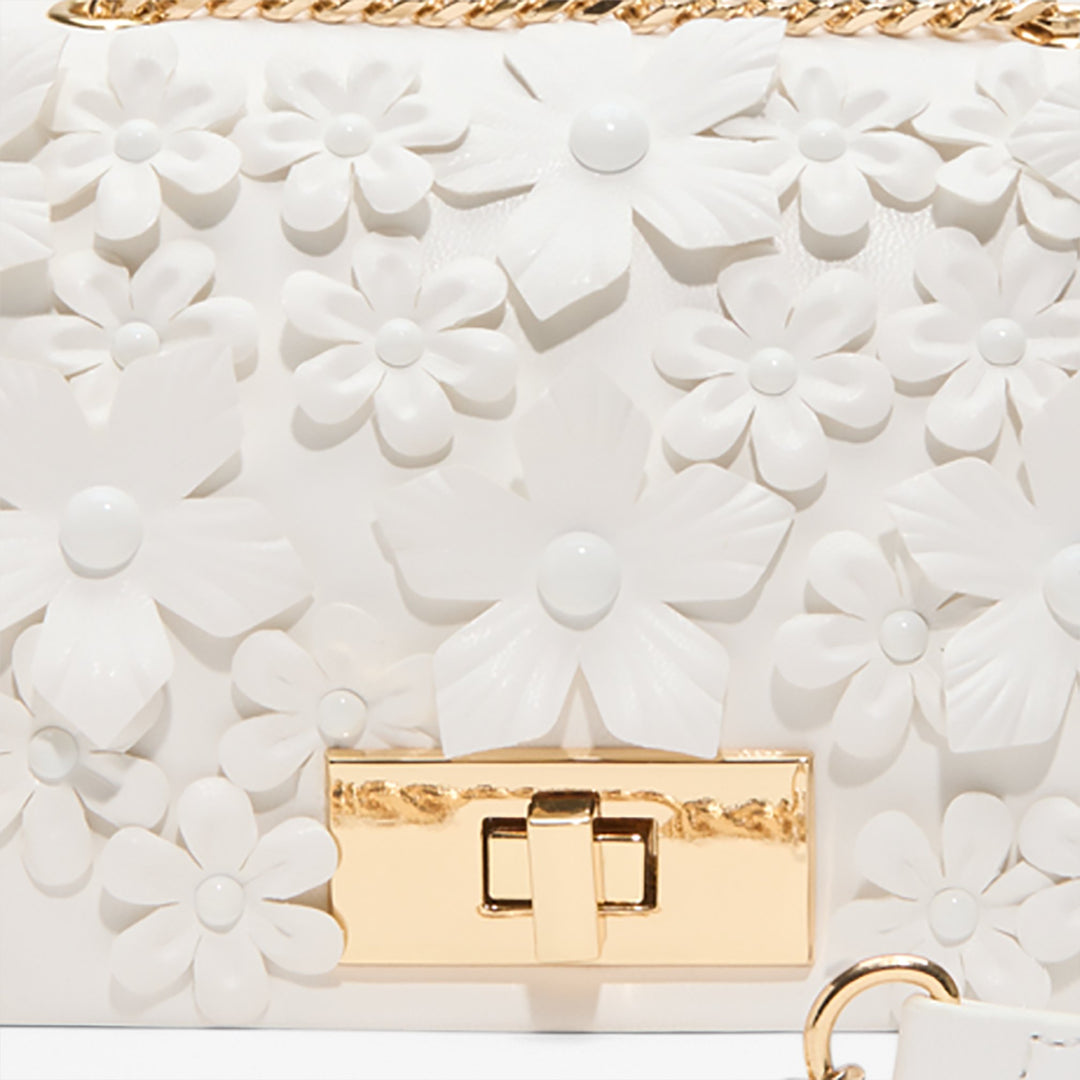 Mala de tiracolo em branco - FLORELLA