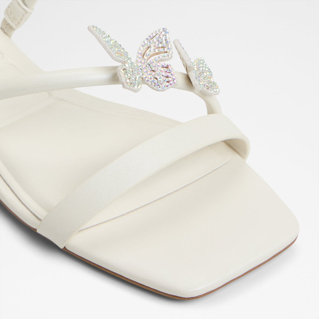 Sandálias rasas em branco - FLYHIGH