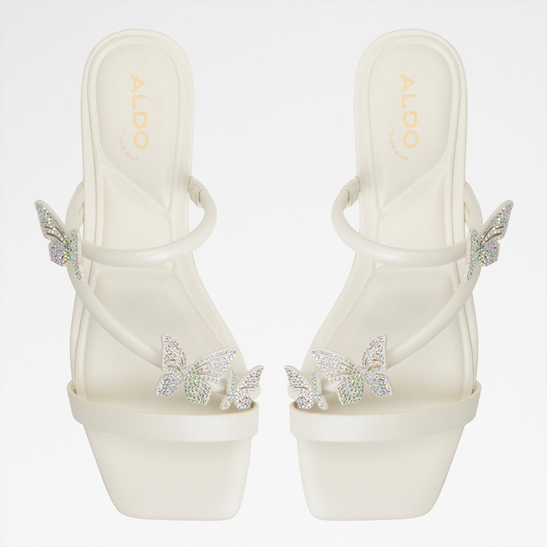 Sandálias rasas em branco - FLYHIGH