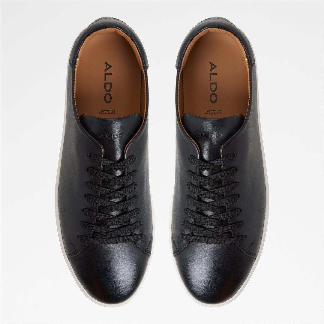 Sapatilhas em pele preto - FONZO