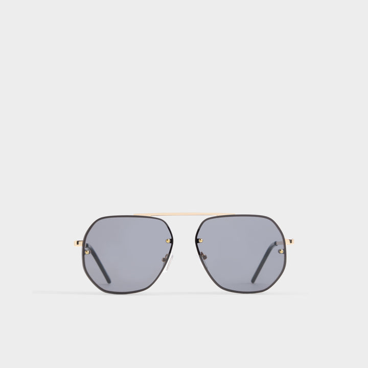 Óculos de Sol Homem ALDO Dourados Estilo Aviador com Lentes Cinza