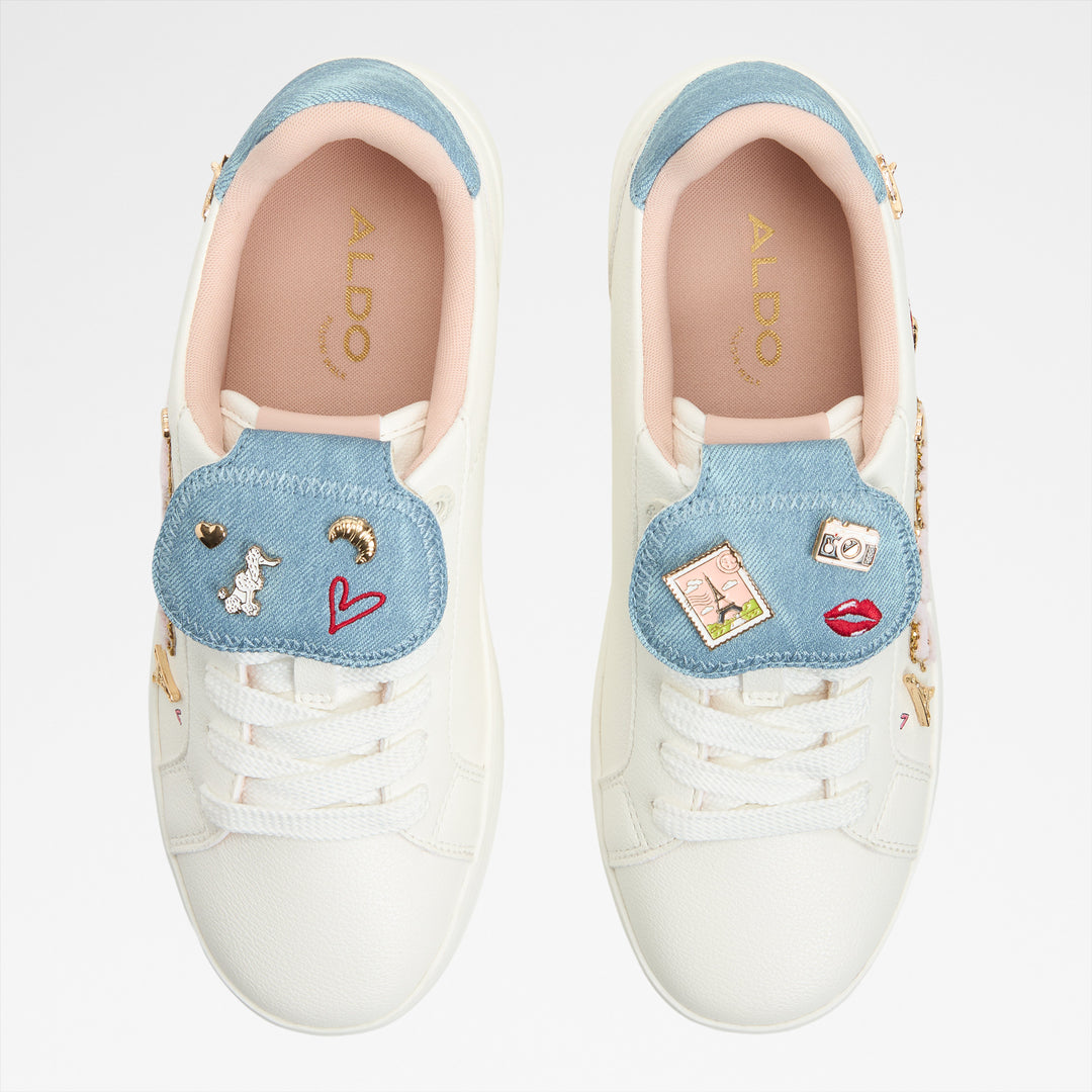 Sapatilhas rasas em branco - FRENCHIE