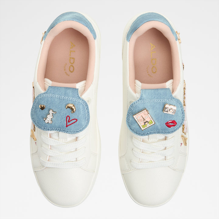 Sapatilhas rasas em branco - FRENCHIE