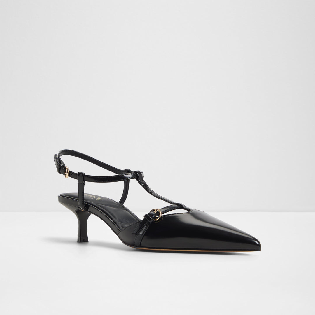 Sapatos em preto, salto fino - GALATRIX