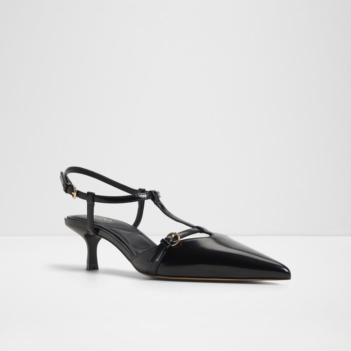 Sapatos em preto, salto fino - GALATRIX