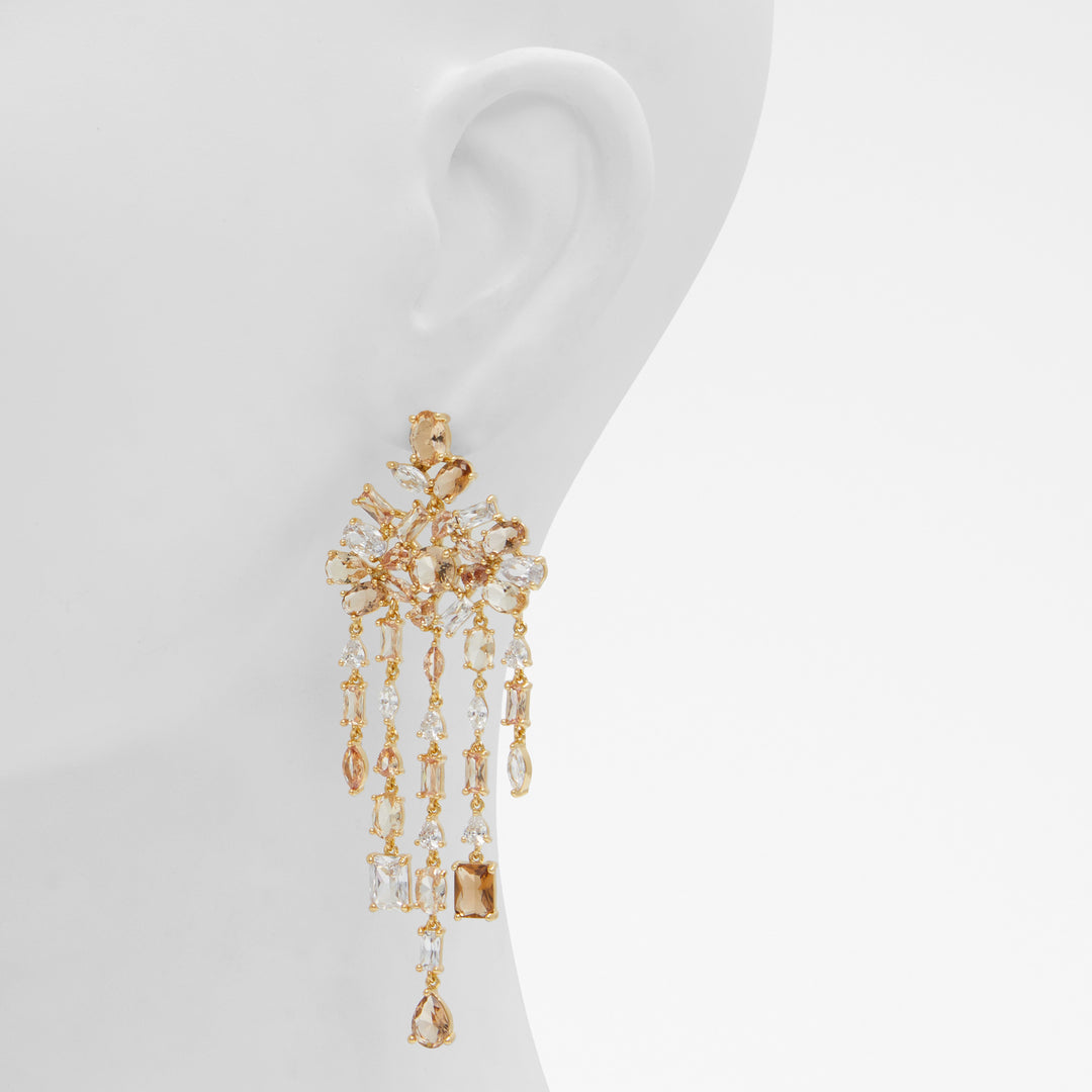 Brincos longos em bronze - GANNERERIEL