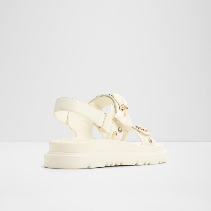 Sandálias rasas em branco cru - GEMIMA